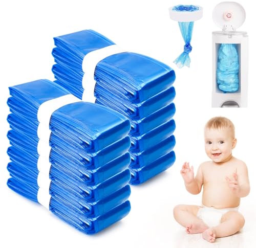 Pack of 12 Nappy Bin Refill Cassettes, Nappy Bin Refill Bags, LUOJINYI Ricariche Mangiapannolini, 12 Pezzi Sacchetti Mangiapannolini, Ricariche per Mangiapannolini compatibile con tommee tippee