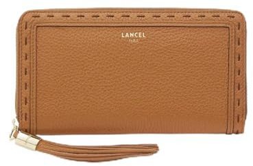 Lancel Fällskap/plånbok 1 st Flirt A1011120TU kamel, brun, en storlek, Brun, Taille unique, Retro