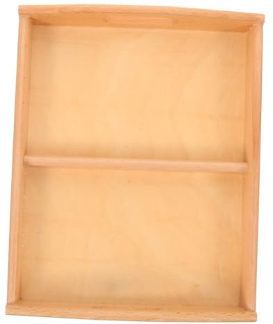 Luxshiny Vassoio in Legno per Ragazzo Ragazza Piccoli in Faggio Manici Ergonomici Vassoio Didattico per Scuola Materna e attività Artistiche per Materiali Educativi e Artigianato