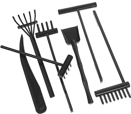 Toddmomy Zen Râteau Mini Jardin Zen Outils De Sable Accessoires pour Décoration Et Méditation Intérieure