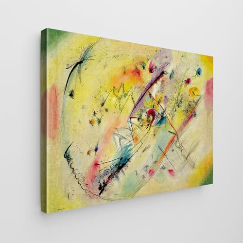 Giallobus - Quadro - Vassily Kandinsky - Art Kandinsky - Tela Standard - 140x100-21 - Immagini luminose - Pronto da appendere - Quadri moderni per la casa