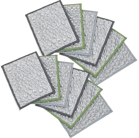 Stracci Da Cucina,Stracci Per Pulizia Cucina Con Grande Assorbenza - Morbido Liscio Forniture Riutilizzabili Design Compatto per Asciugare Lavare Piatti Bicchieri Bagno Finestra Lucidare Pulizie Domes