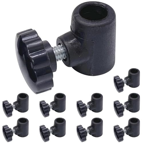 GAOHOU 10Pcs Window Stay Lock Replacement Knobs, RV Windows Lock Support Rod Plum Knob, Heavy Duty 10mm to 12mm Lever Knob Connector for Caravan Motorhome Camper Window