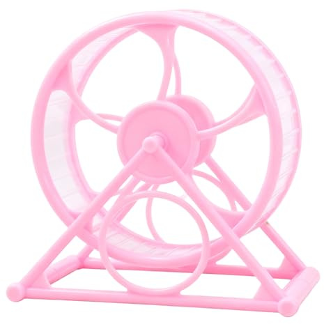 Rueda de hámster, Bicicleta de Fitness Diaria con Soporte para Animales, pequeña Rueda de Movimiento para hámster como, Adecuada para hámster Dorado, Chinchilla, Conejo, Erizo, jerbo del