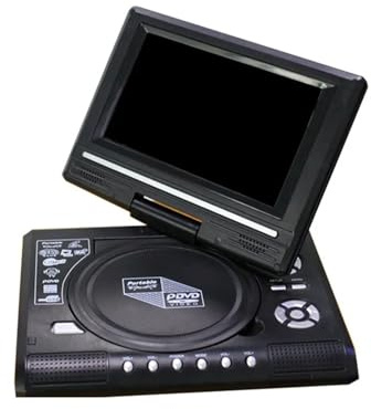 Lettore DVD, Lettore DVD da 7,8 pollici, lettore CD con schermo girevole a 270 gradi e telecomando, sistema Home Theatre per Smart TV e camper