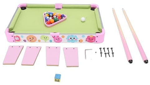 Hamwesh Mini Biljardbord, Förstärkt Design Bärbart Bordsskiva Biljardbord, Barn med 16 Biljardbollar och 2 Stickor för Unga Spelare och Familjeband