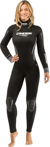 Cressi Fast Lady MONOPIECE Wetsuit 7mm XS/1 Trockenanzug, Schwarz