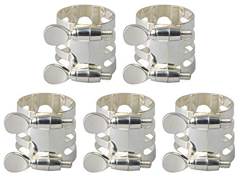 BQLZR Blattschraube für Klarinette, Holzblasinstrumente, 29 x 25 mm, flach, 5 Stück