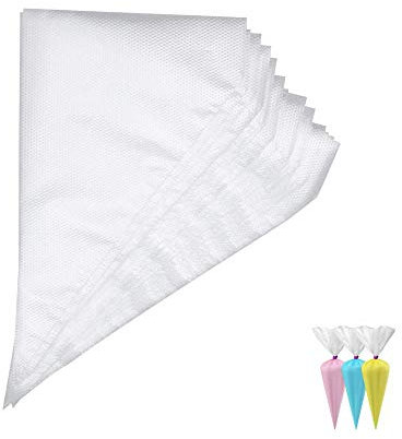 Heatigo 100 mangas pasteleras desechables desechables para decorar pasteles o tartas.