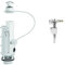 Siamp 32500007 Optima 50 Mecanisme de Chasse, Blanc & Robinet Flotteur, 3/8° Laiton Nickelé