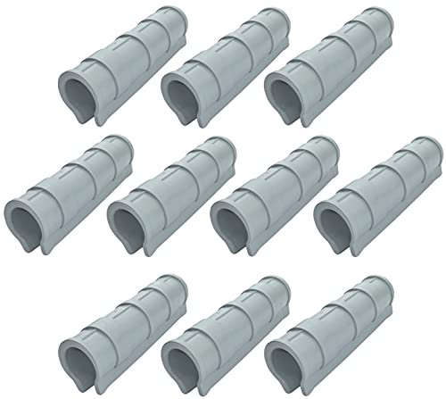 AERZETIX - C51151 - Lot de 10 colliers de serrage pour tuyau 1'' 30mm pour serre - clips de fixation pour bâche/film de serre de jardin - longueur 155mm - en plastique