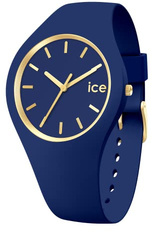 Ice-Watch - ICE glam brushed Lazuli blue - Blaue Damenuhr mit Silikonarmband - 020544 (Medium)