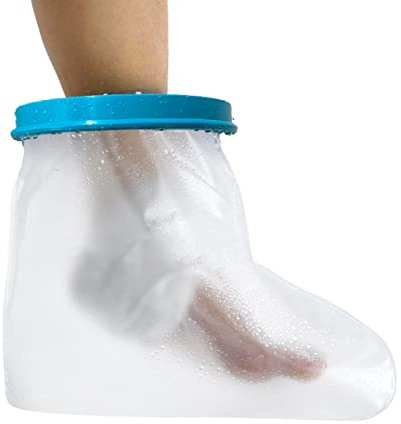 ilbcavne Protector de Escayola Impermeable Reutilizable Adulto Pierna Completa y Rodilla Cubiertas de Yeso de Ducha para Regadera Funda Pierna Escayola Mantener Seco al(Size:Tobillo)