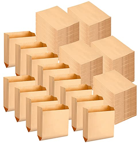 Waxed Kraft Feminine Hygiene Liner Bag, Business Restroom Bathroom Personal Dispensers 7.5 x 10 Waste Receptacle Paper Liners, Sanitary Napkin Disposal Bags, Kraft Bag (300 Pcs)