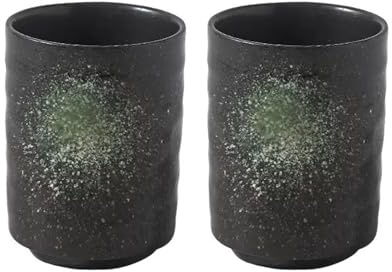CAGFINY Lot de 2 tasses à thé japonaises traditionnelles en céramique pour restaurant japonais, bar à sushis, salon de thé Izakaya