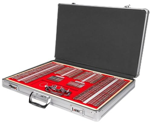 266-teiliges optisches Testlinsen-Set, verstellbarer Rahmen, Aluminiumbox mit Metallrand, Testbrillenetui, Brillenetui, kostenloser Optometrie-Test-Testrahmen, Aufbewahrungskoffer für Testlinsen