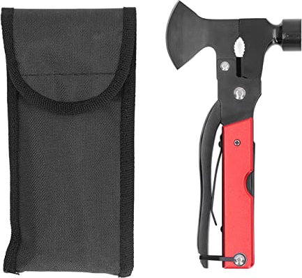 Martillo Multiherramienta, Martillo Portátil Todo En 1 Con Pinzas De Hacha De Acero Inoxidable Con Bloqueo De Seguridad Para Equipo De Camping