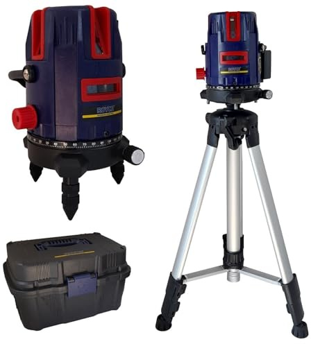 LIVELLA LASER TRACCIATORE AUTOLIVELLANTE 360º ROTAZIONE BOLLA DIGITALE RLL-G5