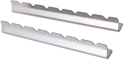 2 Stück Grillspieße Halter Edelstahl Set Spießgestell für 7 Spieße Ideal für Gasgrill Outdoor BBQ
