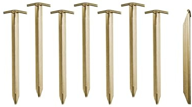 Groenberg T-Peg Set I 8 Stück I Stabile Zeltheringe aus Stahl für Camping & Outdoor I Extra Starke Heringe für Zelte & Vorzelte I Langlebiges Camping Zubehör