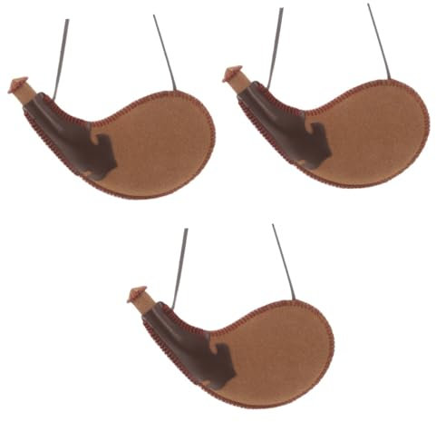 ABOOFAN 3 Piezas Bolsa de Agua Antigua decantador de Agua Bolsa de Bota Aire Bolsa de Vino de Cuero Bolsa de Vino con Correa Bolsa de Agua Tradicional Bolsa Bota de Licor