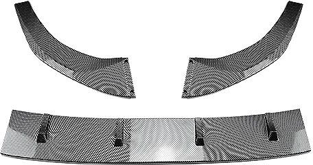 Front Spoiler Lippe Auto Frontschürze Lip Diffusor Splitter Spoiler Schutz Auto Zubehör Für Golf 7 Für Golf Für MK7 Für GTI Für 2013 2014 2015 2016 Auto Frontspoiler Lippe(Carbon Fiber Look)