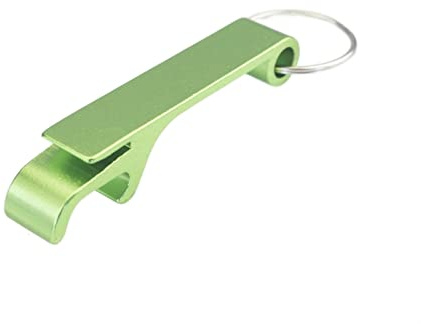 Abrelatas Manual Opción multicolor Abrelatas Llavero Anillo Tigre Abrelatas Regalo personalizado(Green)