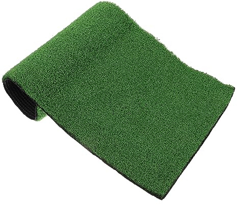 GREENADSCAPE Fish Tank Simulation Turf Tortoise Artificiel Turtle Resting Turf Topper Mats Turtle Tank Accessories Leopard Rug Basking Breathable Grass for Green Plastic