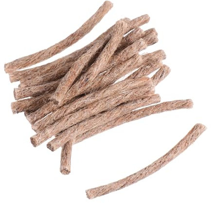 Kisangel 10-Piece Set Hemp Rope Fire Starters for Camping Outdoor Cooking and Survival Waterproof Wick Cord Waxed Finish