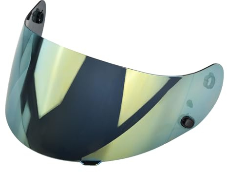 Motorradhelm Visier, Helm Visier für CL-16 CL-17 CS-15 TR-1 CSR3 CS, Visier Motorrad Windschutz, Anti-Kratzer und Anti-Beschlag (Vergoldet)