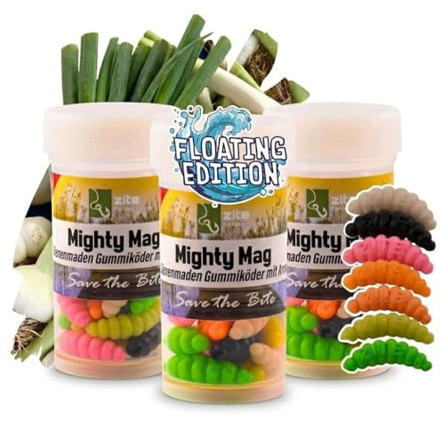 Zite Fishing Mighty Mag Floating Edition - Auftreibende Forellen Gummiköder | / Forellenköder Neuheiten - Künstliche Bienenmade