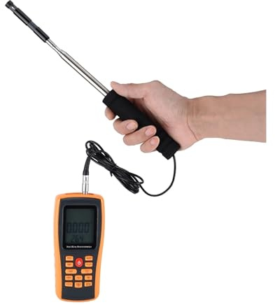 Anemometer, Digital Anemometer Hot Wire Anemometer Portable Digital Hot Wire Wind Speed Wind Speed Meter