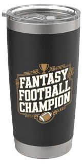 Fantasy-Football-Meister Doppelwandiger Edelstahl-Thermobecher