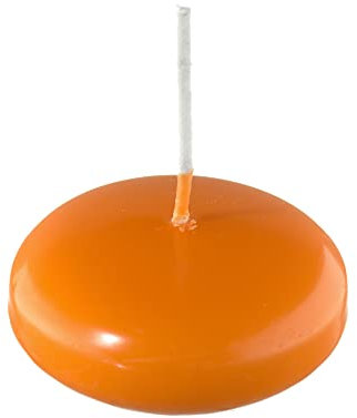 Unbekannt Kerzen, XXL Schwimmkerzen Mandarin Orange 4 x 8 cm, 8 Stück