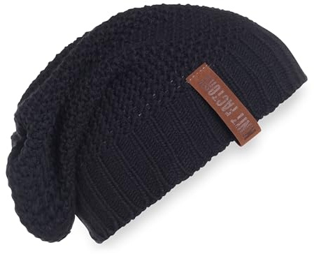 KNIT FACTORY - Coco Mütze - Strickmütze für Damen und Herren - Slouch Beanie - Wintermütze mit Wolle - Hochwertige Qualität