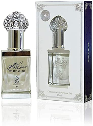 Aceite de perfume White Musk para hombres y mujeres de my perfumes 12 ml de aceite perfumado amaderado y almizclado duradero para hombres y mujeres