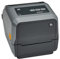 Zebra ZD621t Drucker mit Abreißkante - 300 DPI - Thermodirekt, Thermotransfer - 108 mm max. Druckbreite, BTLE, LAN, seriell (RS-232), USB, USB-Host Schnittstellen (ZD6A043-30EF00EZ), grau/schwarz