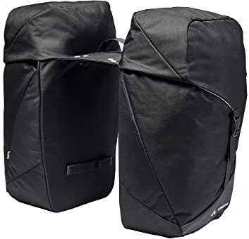 VAUDE Fahrrad Doppel Hinterradtaschen TwinRoadster, 52 Liter Volumen, Black, Einheitsgröße
