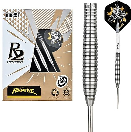 ONE80 Steel Darts R2 Revolution R2 Interchange Re-ptile 2,35 mm Point VHD Steeltip Dart Steeldart mit Wechselspitze neues Innovatives Spitzen Wechselsystem