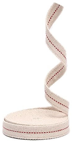 CUSROS 10m Flat Cotton Oil Lamp-Wick, Hurricane Oil Lantern-Wicks, Stitch Lamp-Wicks for Paraffin/Kerosene Oil Burners Stove Lanterns(9/12/15mm) 15mm