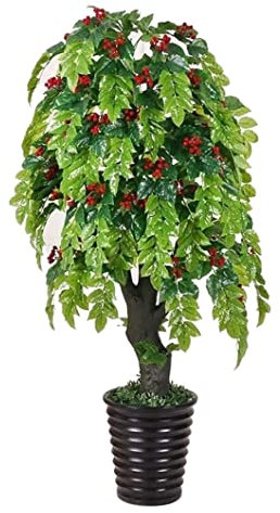 Künstliche Pflanze Kunstbaum Künstlicher Baum Künstliche Bäume In Töpfen, Verwendung Im Innen- Und Außenbereich, Künstlicher Baum Mit Grünen Blättern, Natürlicher Stamm, Künstliche Pflanze Für Wohnzim