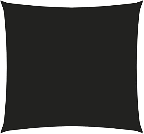 Rantry Sonnensegel, quadratisch, Oxford-Stoff, Schwarz, 3 x 3 m, Sonnensegel, wasserdicht, winddicht, UV-Schutz, für Terrasse, Garten, Outdoor, Terrasse