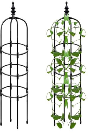 Obelisco a torre, traliccio da giardino, obelisco da giardino, obelischi per piante rampicanti, obelischi da giardino, supporto per piante rampicanti, supporto per piante rampicanti e fiori