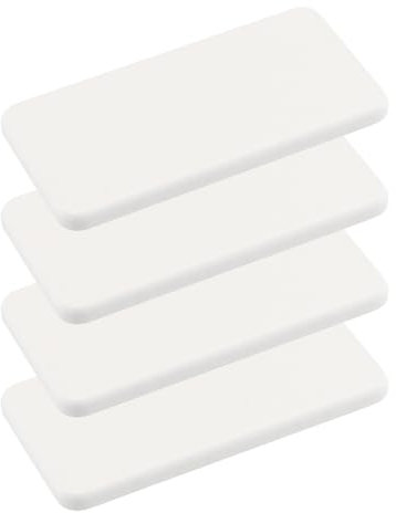 YILANJIN Sottobicchieri Diatomite, 4 Pezzi Sottobicchieri a Diatomite Assorbenti per Acqua, Portasapone a Base di Diatomee, Vassoio in Pietra Assorbent per Sapone, Cucina, Bagno (Bianco, 16×8 cm)