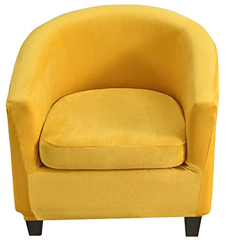 WJHDWYD 1-Sitzer-Sesselbezug, Chesterfield-Sesselbezug, 2-teilig, Stretch-Clubsesselbezug, Cocktailsessel-Bezüge(W4)
