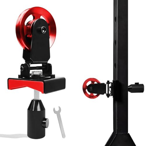 Poulie de traction de câble Poulie de câble pour Power Cage Squat Rack Fitness, Poulie de renvoi en aluminium 90mm Installation rapide, Accessoires poulies de câble Power Rack pour machine à câble Gym