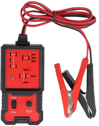 KTCINA 12V Car Relay Tester Kit Automotive Circuit Testers Automotive Battery Tester with Battery Clips Alternator Checker Auto Relay Diagnostic Tool for Cars Trucks Electrical System