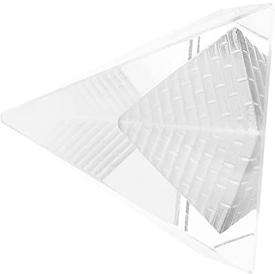 Kristallpyramide, kristallklar, Pyramiden-Tischdekoration, Briefbeschwerer, Kristalldekoration, klare Kristallpyramide, weiße Kristallpyramide, Kristallfiguren, für Heimdekoration