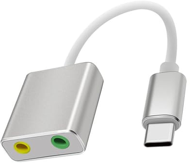 Rdxanc USB Sound Adapter, External Sound Card for PC and Laptop，USB Microphones Adapter to 3.5mm(1/8inch) for Headphone Speaker