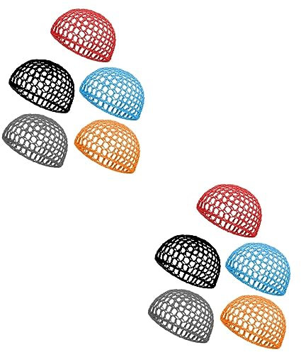 Holibanna 10stücke Teiliges Handgeknüpftes Haarnetz Für Damen Atmungsaktive Schlafhaube Aus Netzmaterial Geeignet Für Verschiedene Haarstile Und Längen